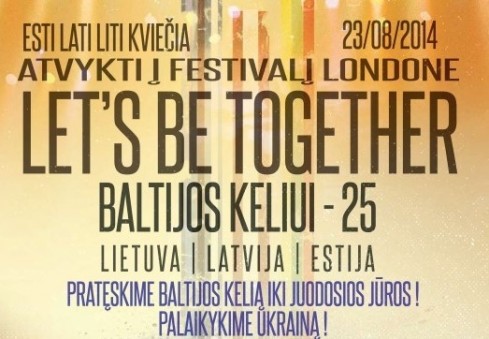 Londone – festivalis Baltijos keliui atminti
