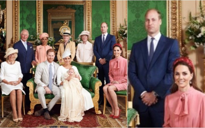 Archie krikštynų kadre gerbėjai neatplėšia akių nuo princo Williamo ir Kate Middleton: kas nutiko jų veidams?