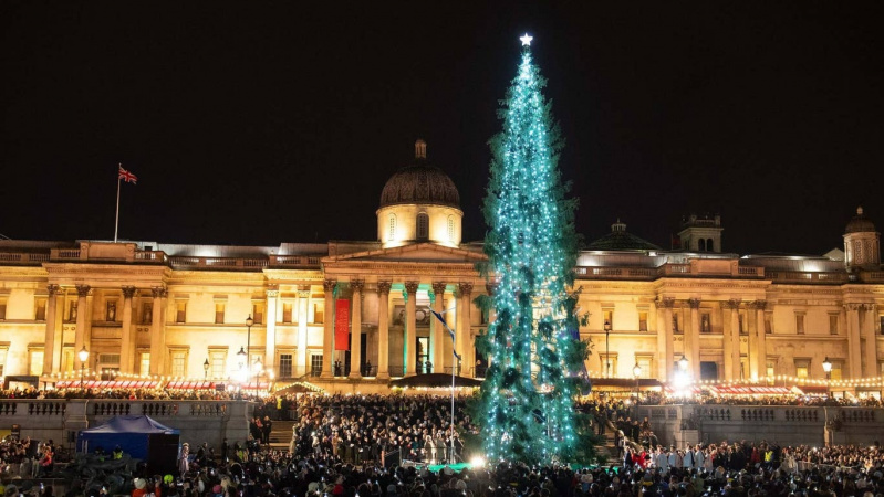 „Kūda“ Londono kalėdinė eglė tapo internetinių pajuokų objektu