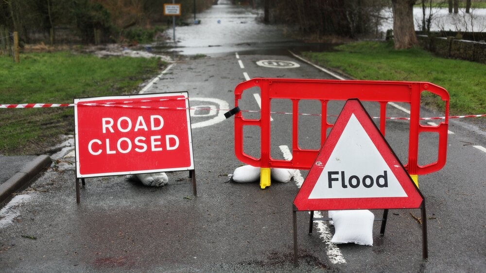 JK – įspėjimas dėl potvynio ir audros