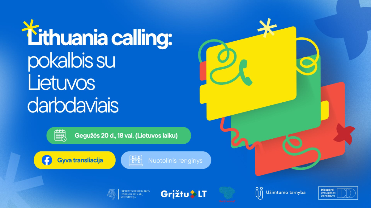 Lithuania calling: pokalbis su Lietuvos darbdaviais [online renginys]
