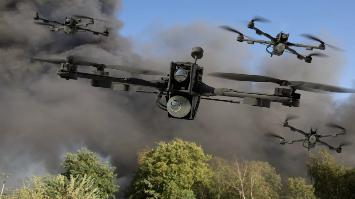 Britanijoje pagaminti dronai pirmą kartą panaudoti atakuojant taikinius Rusijoje