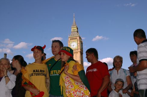 Londone lietuviams pritarė Big Benas