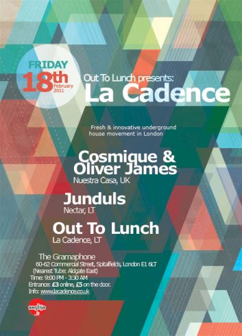 Vasario 18 d. ,,La Cadence” judėjimas pasiūlys kokybiškos "house" muzikos injekciją