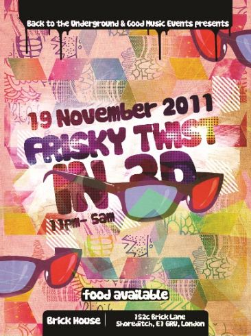 "3D Frisky Twist" - neeilinis vakarėlis Londone