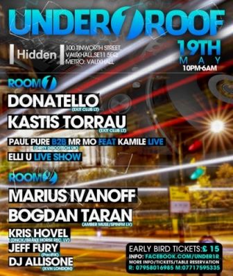 Grandiozinis vakarėlis "Under1Roof" - gegužės 19 d.!